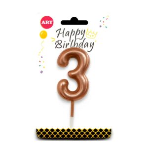 Vela de Cumpleaños Número 3