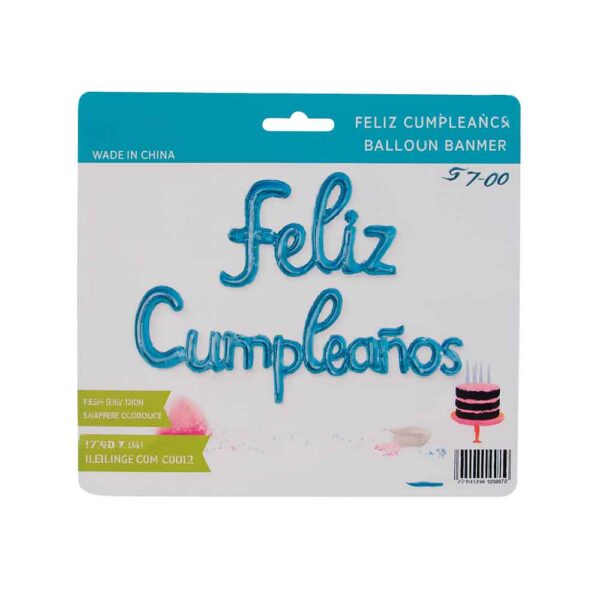 Globos “FELIZ CUMPLEAÑOS” multi colores — Decoración para Fiestas - Imagen 4