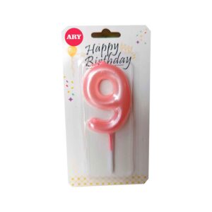 Vela de Cumpleaños Número 9 Rosa – ARY Ayacucho Perú