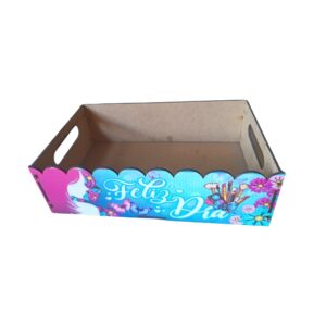 Caja Decorativa de Trupán Feliz Día Floral