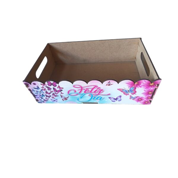 Caja Decorativa de Trupán Feliz Día Infantil