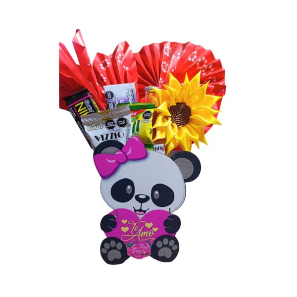 areglos con caja de trupan ositos Arreglo Panda "Te Amo" en Trupán