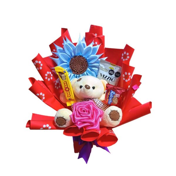 areglos por de rosas con osito Ramo Hello Kitty