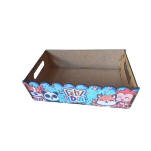 Caja Decorativa de Trupán Feliz Día Infantil